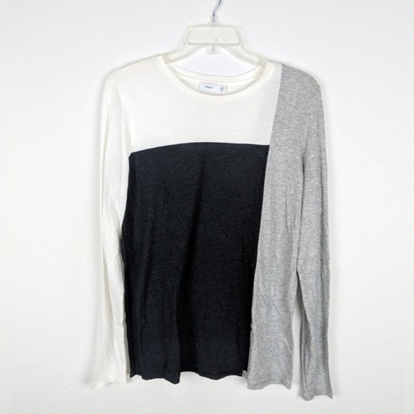 Vince Color block Long sleeve T-Shirt - Picture 2 of 5